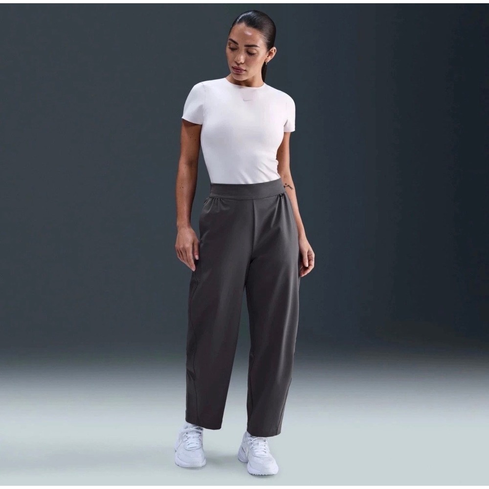 Nike Dri-FIT 24.7 Womens High Rise Ankle Training Pants Grey HM8847-036 Size L